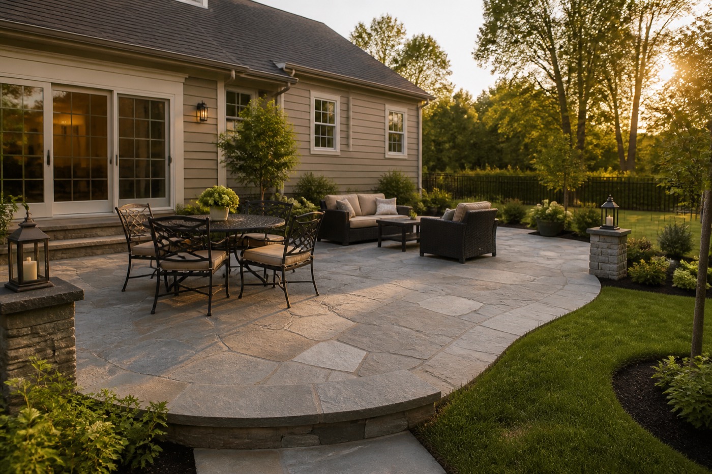 Landscaping project photo inside the HardScape Flow preview